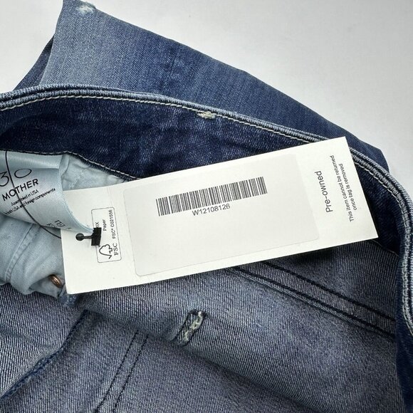 Mother Women's The Looker Ankle Chew Breaking The Law Designer Jeans W30-31/L27 - Picture 15 of 15